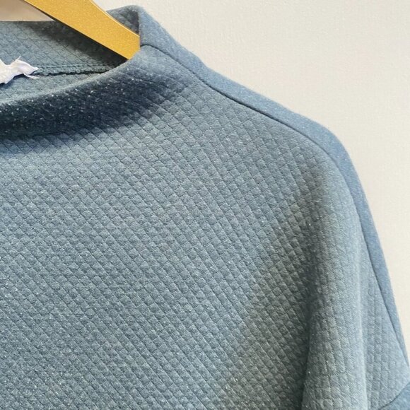 Tribal Jeans Teal Mock Turtleneck Sweatshirt - Picture 3 of 9